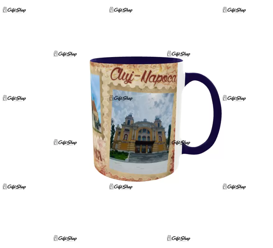 Cluj-napoca, model 1, cana ceramica, 330ml